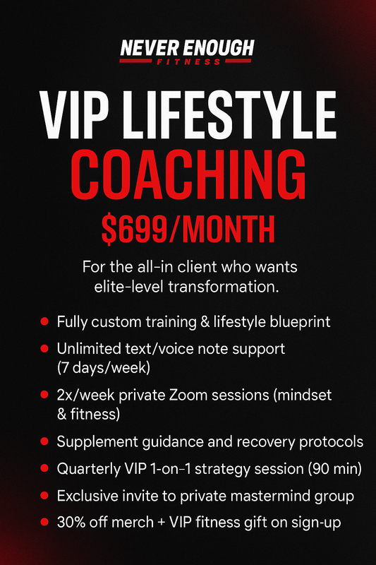 VIP Lifestyle Coaching – $699/month